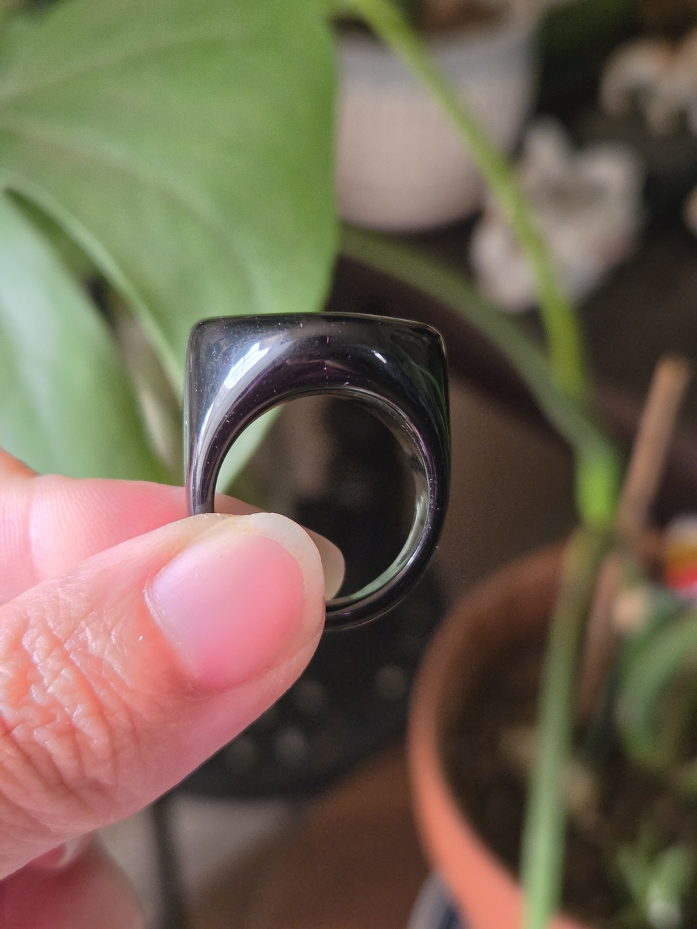 Heart-Shaped Acrylic Ring - Picture 2 of 3